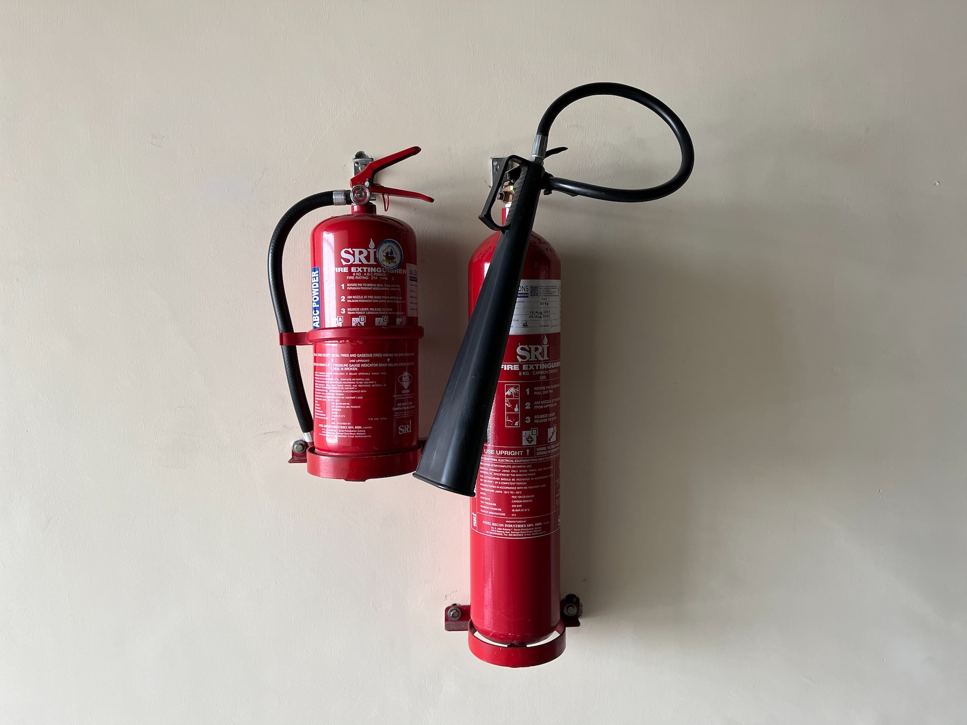 fire extinguishers